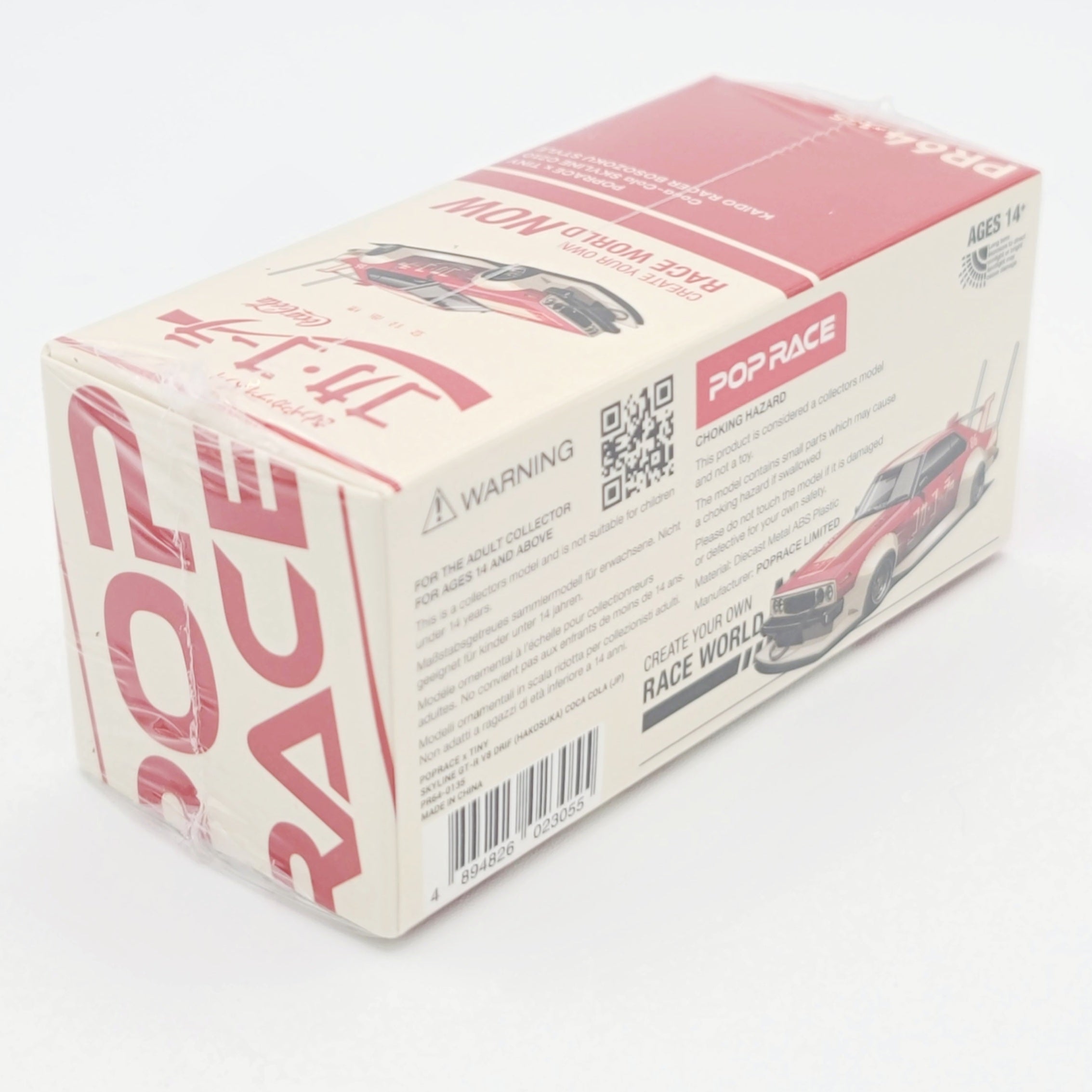 Pop Race Nissan Skyline C210 Kaido Racer Bososuko Style - 1:64, Coca-Cola (2025 Limited Edition)